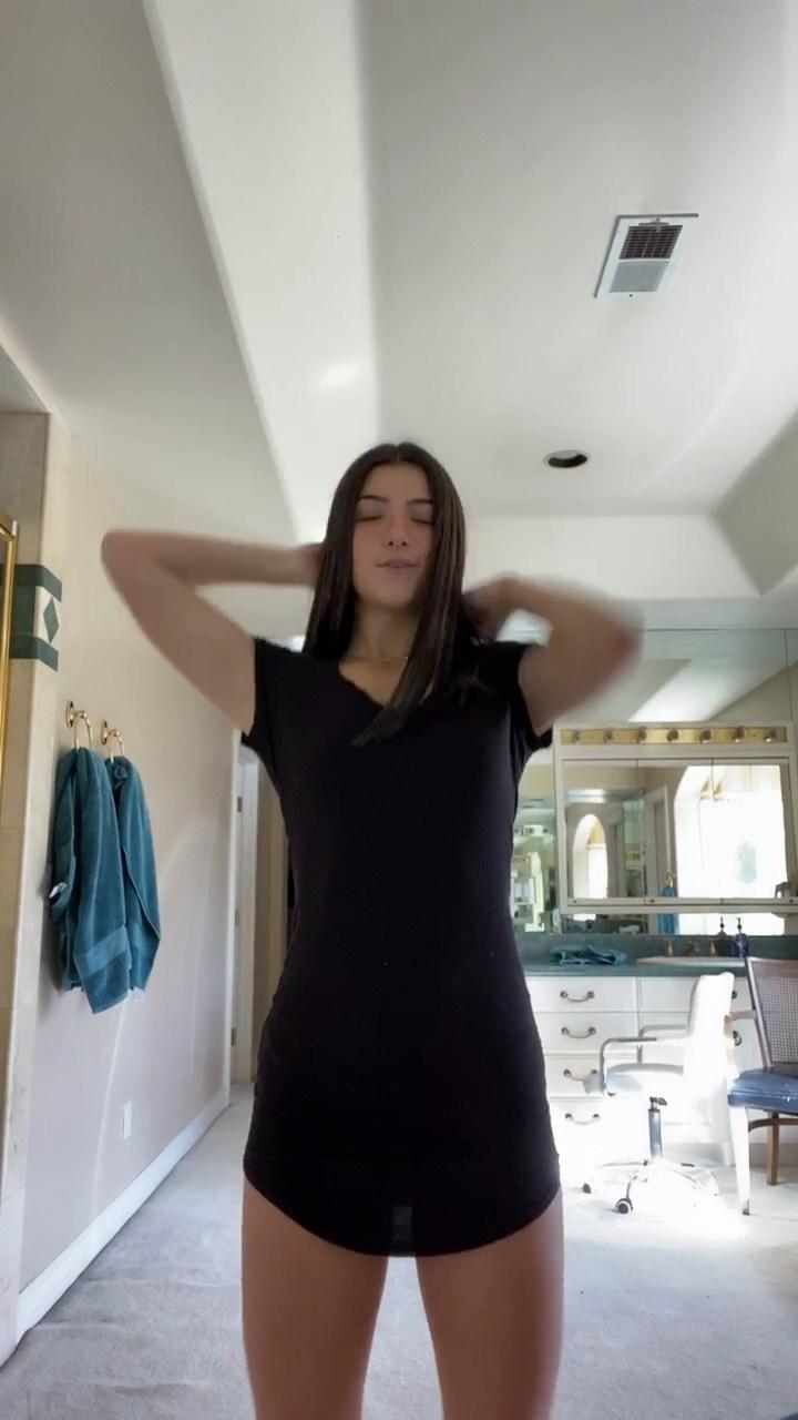 Charli DAmelio See Through Mini Dress Dance Video Leaked Celeb Jihad